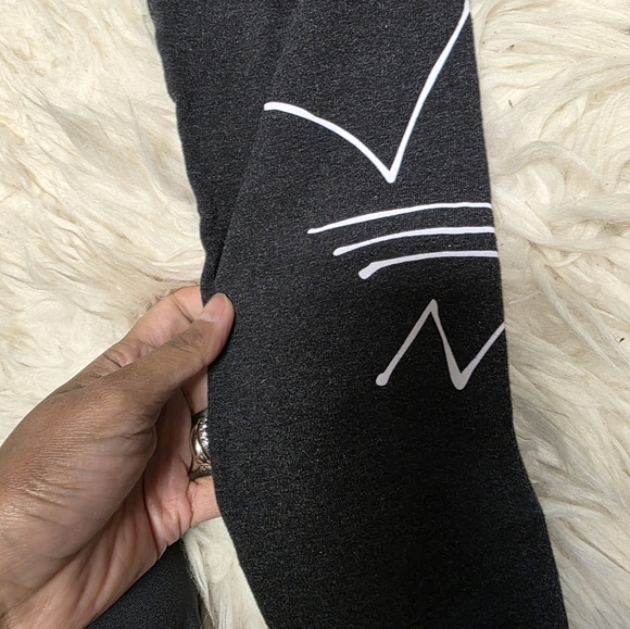 Black Faux Leather Leggings  And Adidas Leggings Size Small - Picture 3 of 5